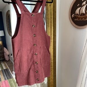Corduroy Overall Dress